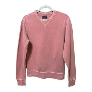 J. Crew Garment Dyed Crewneck Sweatshirt Dusty Pink Size Small